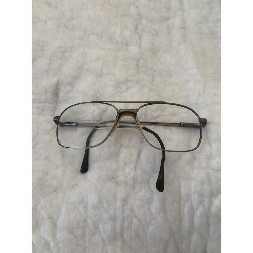Stetson Zyloware Eyeglasses 178 058 Unisex Silver Full Rim Aviator - Frames Only